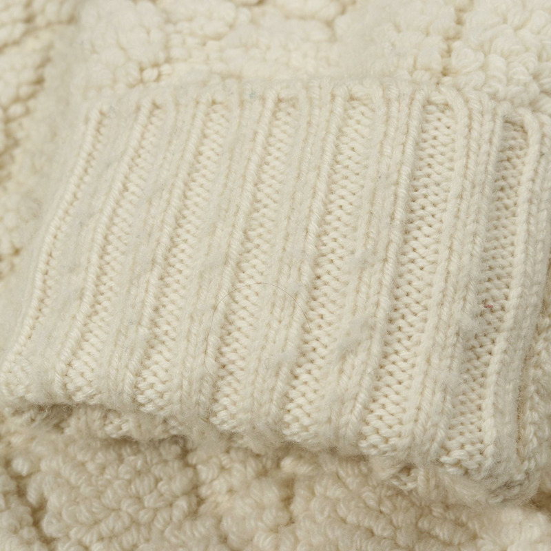 Christian Dior 大藤格紋針織外套開襟衫 #F34 羊毛羊絨尼龍二手-4