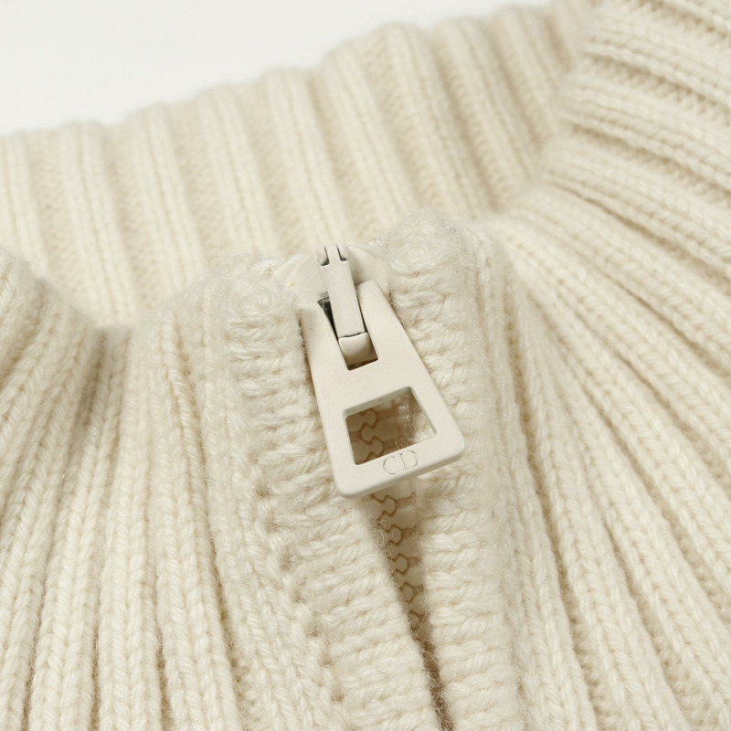 Christian Dior 大藤格紋針織外套開襟衫 #F34 羊毛羊絨尼龍二手-5