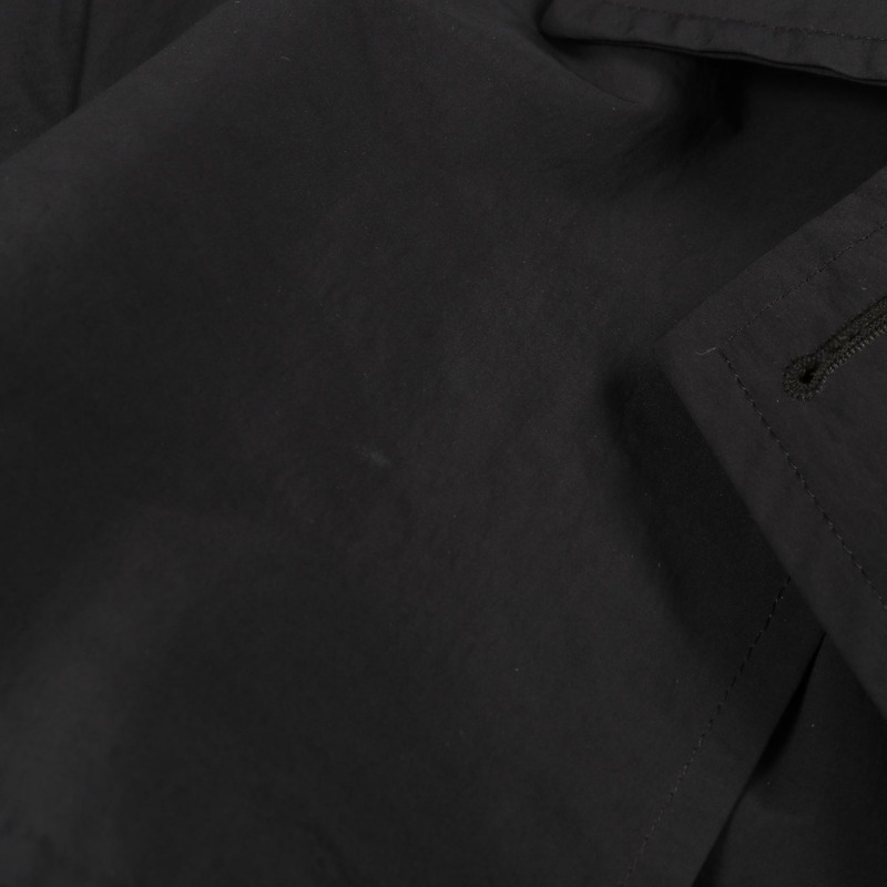 MONCLER ROCHE 黑色聚酯風衣（二手女）-7
