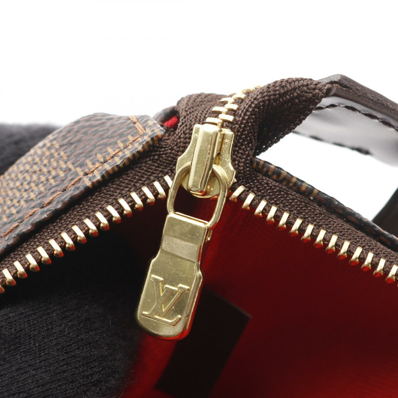 LOUIS VUITTON Pochette 配件 手提包 小袋 N51985 Damier Ebene 棕色 二手-5
