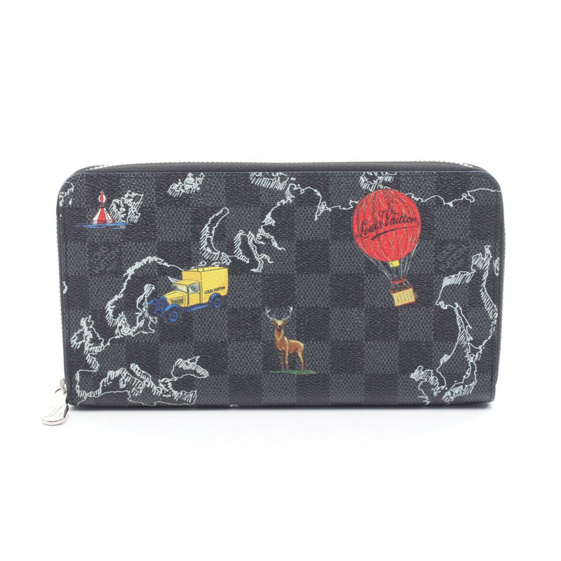 路易威登 Zippy Organizer NM 長版皮夾 N40204 Damier Graphite-0