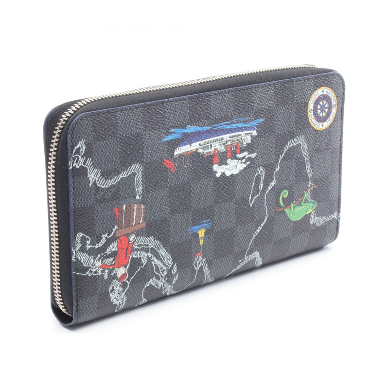 路易威登 Zippy Organizer NM 長版皮夾 N40204 Damier Graphite-1