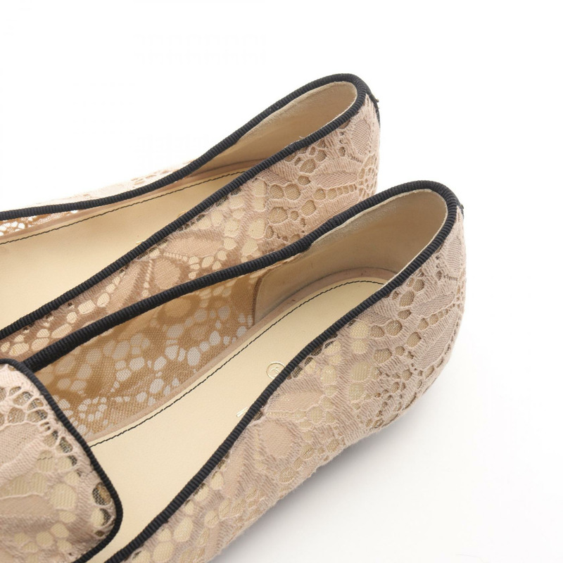 香奈兒 (CHANEL) 緞帶芭蕾平底鞋,米色/黑色,38.5碼,二手女款-7