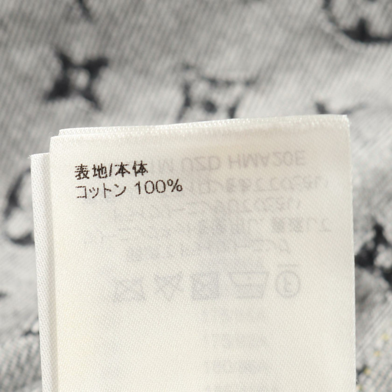 路易威登 × NIGO Monogram Crazy Workwear 牛仔夾克，棉質，黑色/灰色，二手-3