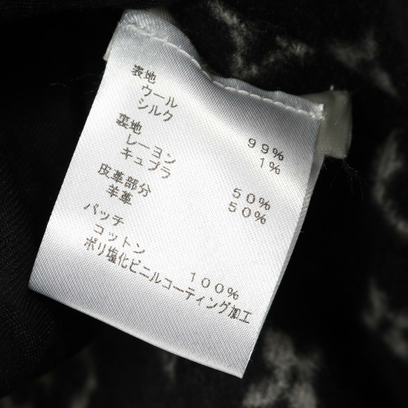 路易威登 Monogram 其他外套 FGC045QWE 羊毛絲綢 黑色 二手 女士-4