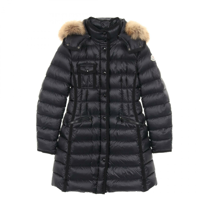 MONCLER HERMIFUR 羽絨外套 4990015 尼龍 黑 二手 女款-0