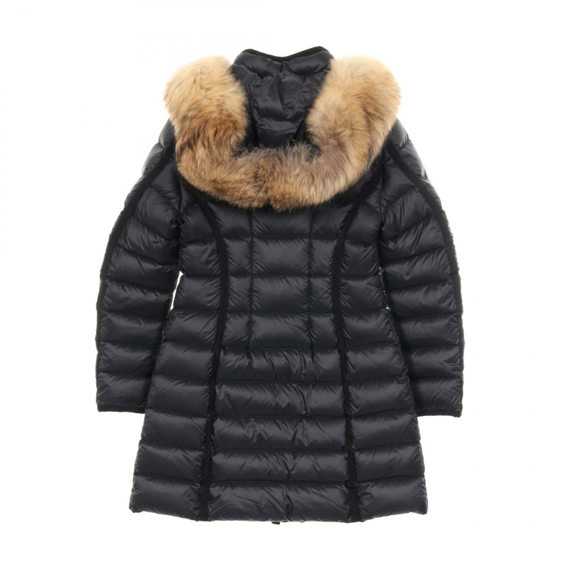 MONCLER HERMIFUR 羽絨外套 4990015 尼龍 黑 二手 女款-1