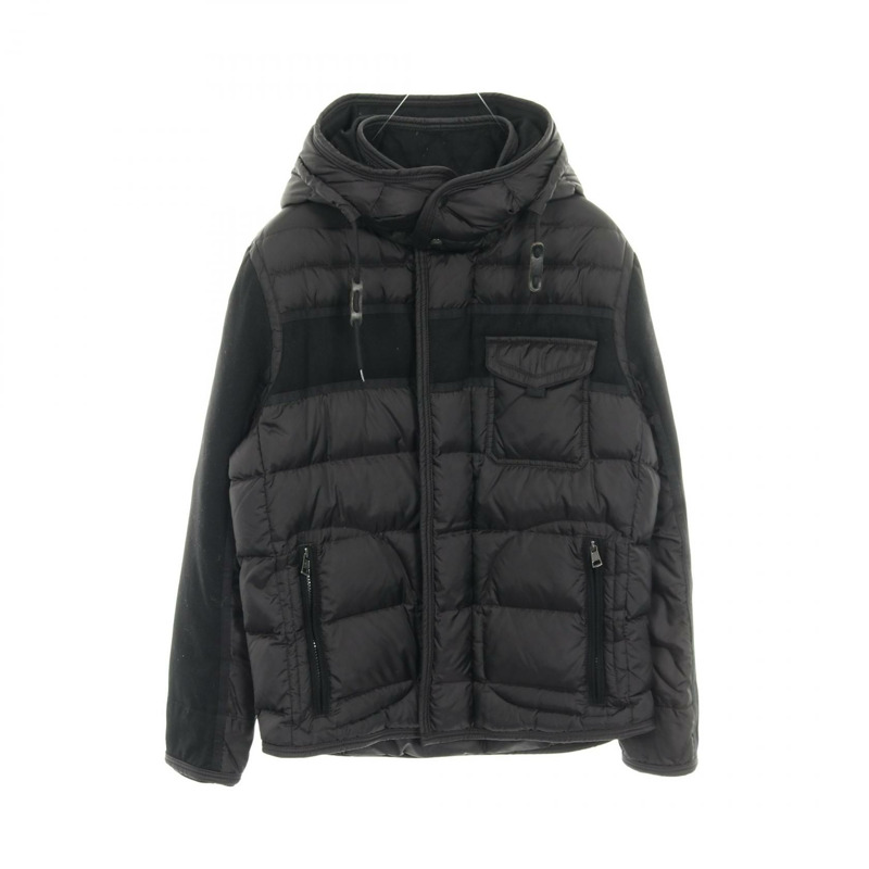 MONCLER RYAN 羽絨外套 B20914139285 尼龍羊毛 黑色 2碼 二手 男款-0