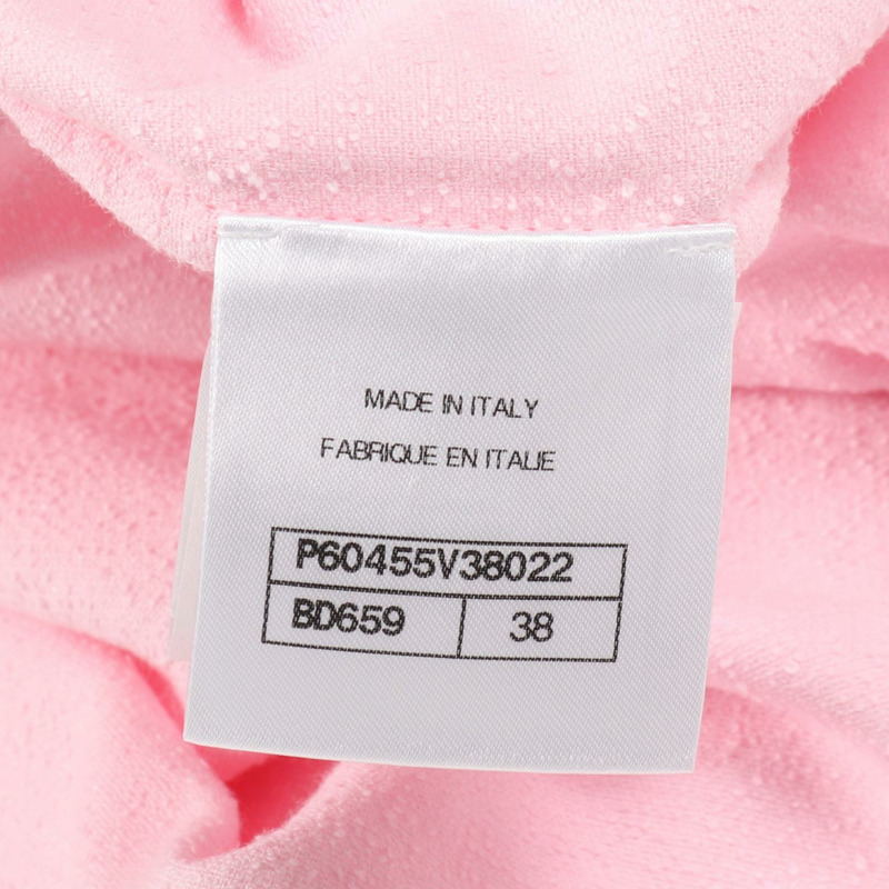 香奈兒 (CHANEL) LA PAUSA 早春度假系列 T 卹上衣 P60455V38022 純棉 粉紅色 二手 #38-4