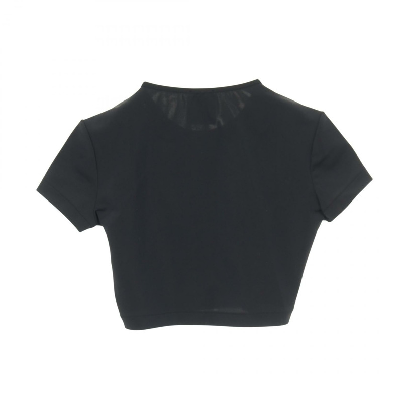 香奈兒 COCO 標誌 T 卹 #36 短版 PO5010VO3909 尼龍黑二手女款-1