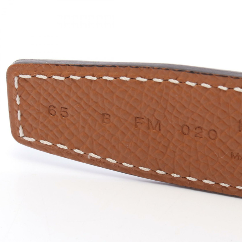 愛馬仕迷你 Constance H 腰帶,雙面可用,黑色 Swift 皮革,Epsom GWH-3