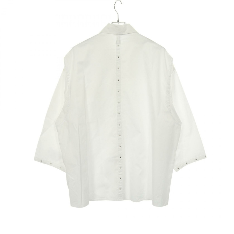 愛馬仕 (HERMES) 女襯衫上衣 2E0615D4 純棉 白色 二手 女款 40碼-1