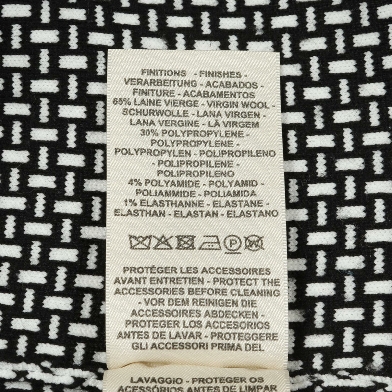 愛馬仕針織套頭毛衣,羊毛材質,黑白配色,#34,二手女款-4