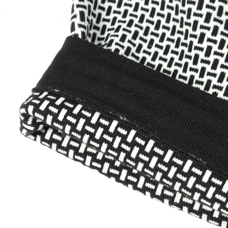 愛馬仕針織套頭毛衣,羊毛材質,黑白配色,#34,二手女款-7