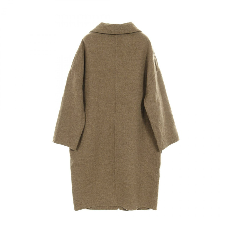 愛馬仕其他款式羊絨大衣棕色二手女裝-1