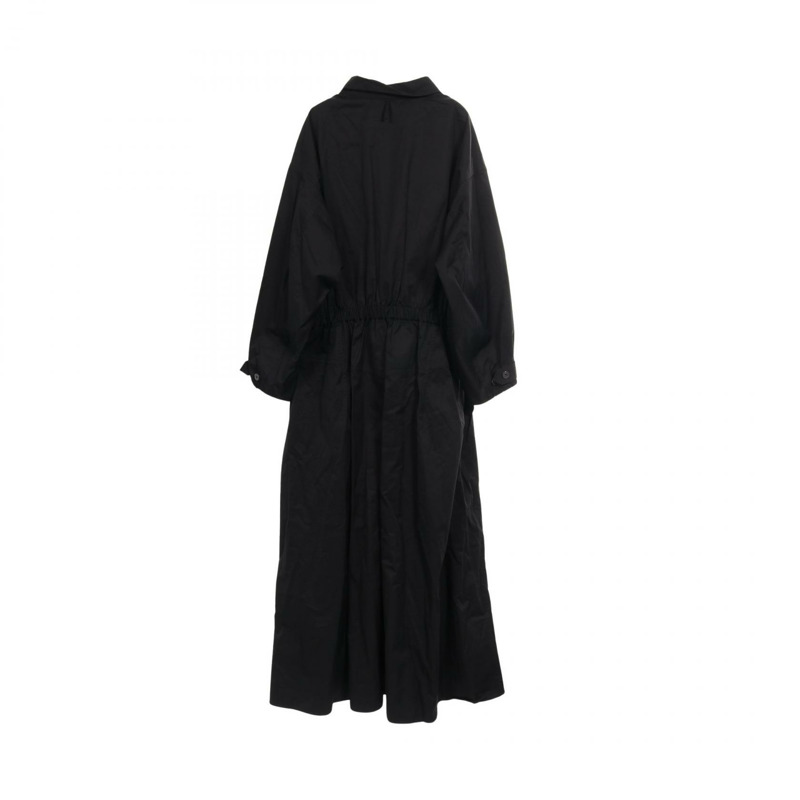 愛馬仕 (HERMES) 42號長洋裝 4E0646DV 純棉黑二手女裝-1