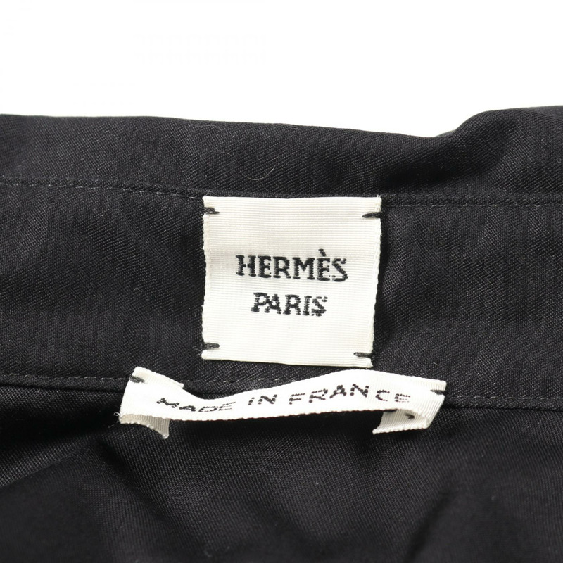 愛馬仕 (HERMES) 42號長洋裝 4E0646DV 純棉黑二手女裝-2