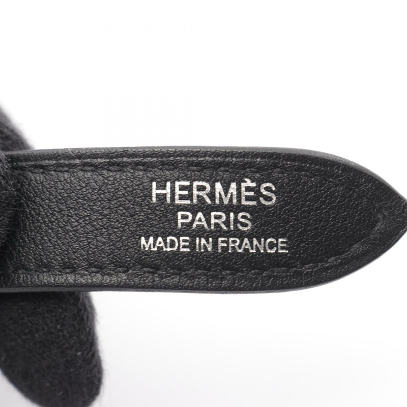 愛馬仕 Silky City MM 新娘禮服單肩斜背包,絲質皮革,銀色五金-3