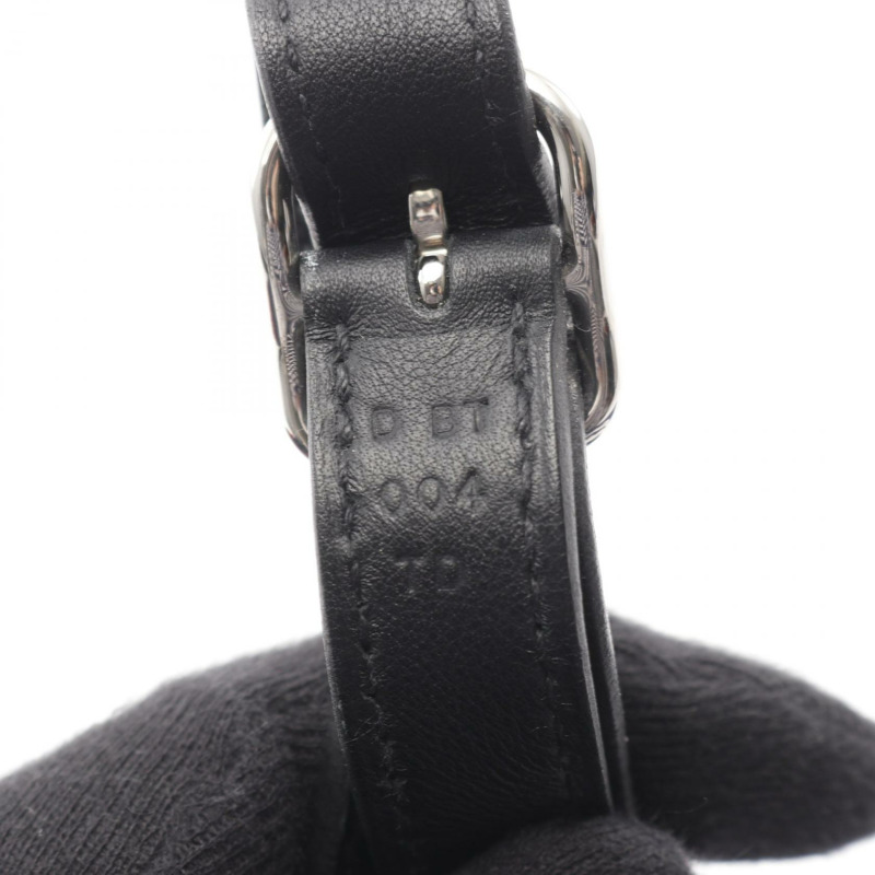 愛馬仕 Silky City MM 新娘禮服單肩斜背包,絲質皮革,銀色五金-4