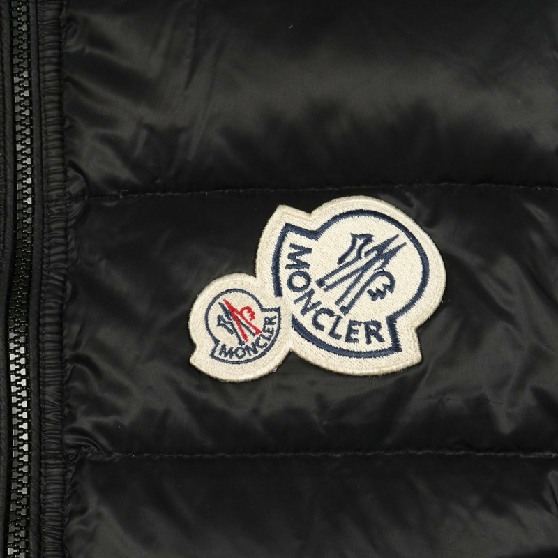 MONCLER BRAMANT 羽絨外套 #1 連帽衫 4181149 尼龍 黑色 二手 男款-4