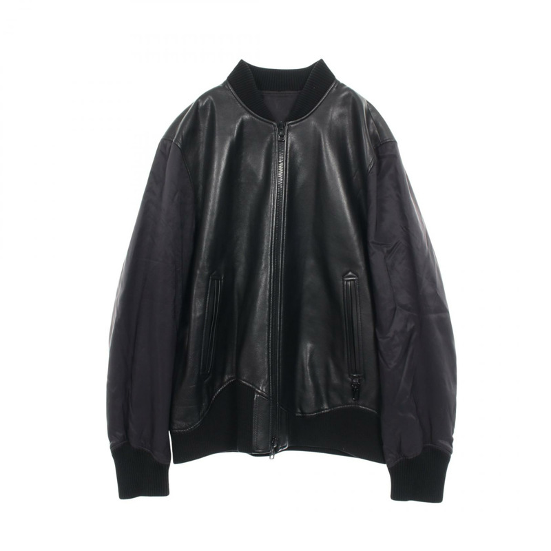 路易威登 Monogram 其他夾克 皮革 尼龍 黑色 二手 男士-0