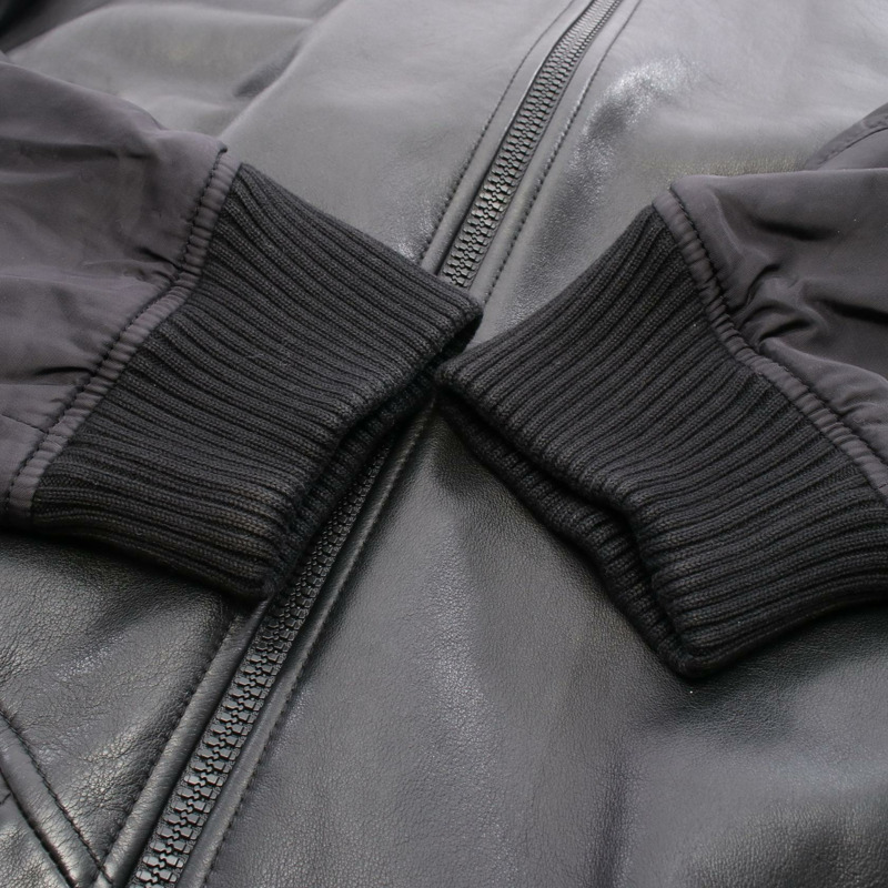 路易威登 Monogram 其他夾克 皮革 尼龍 黑色 二手 男士-8