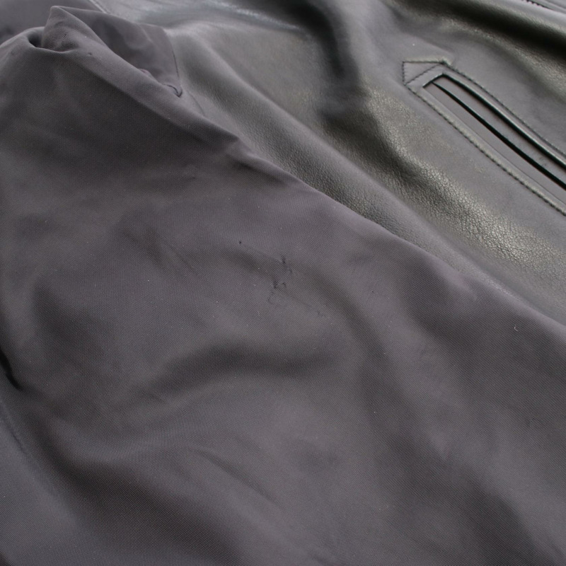 路易威登 Monogram 其他夾克 皮革 尼龍 黑色 二手 男士-10