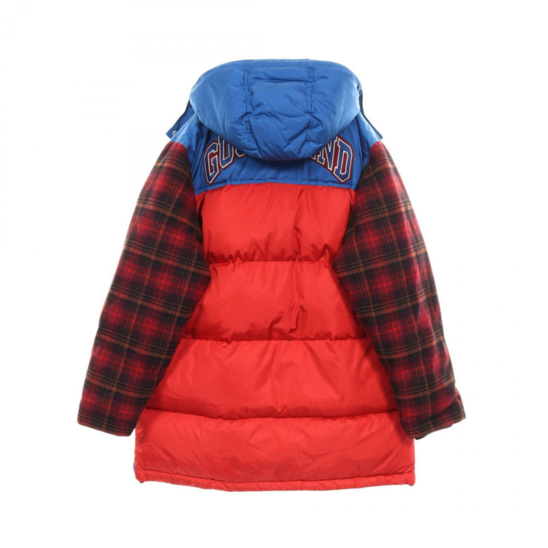 GUCCI GUCCI WORLDWIDE 羽絨外套 #46 尼龍毛 藍色 紅色 二手 男款-1