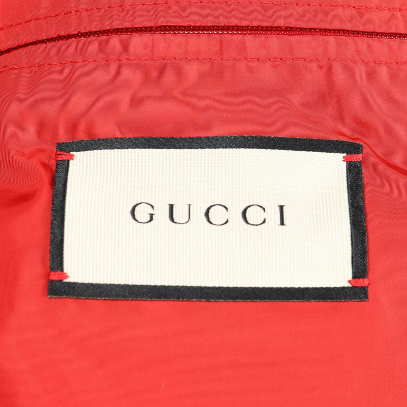 GUCCI GUCCI WORLDWIDE 羽絨外套 #46 尼龍毛 藍色 紅色 二手 男款-3
