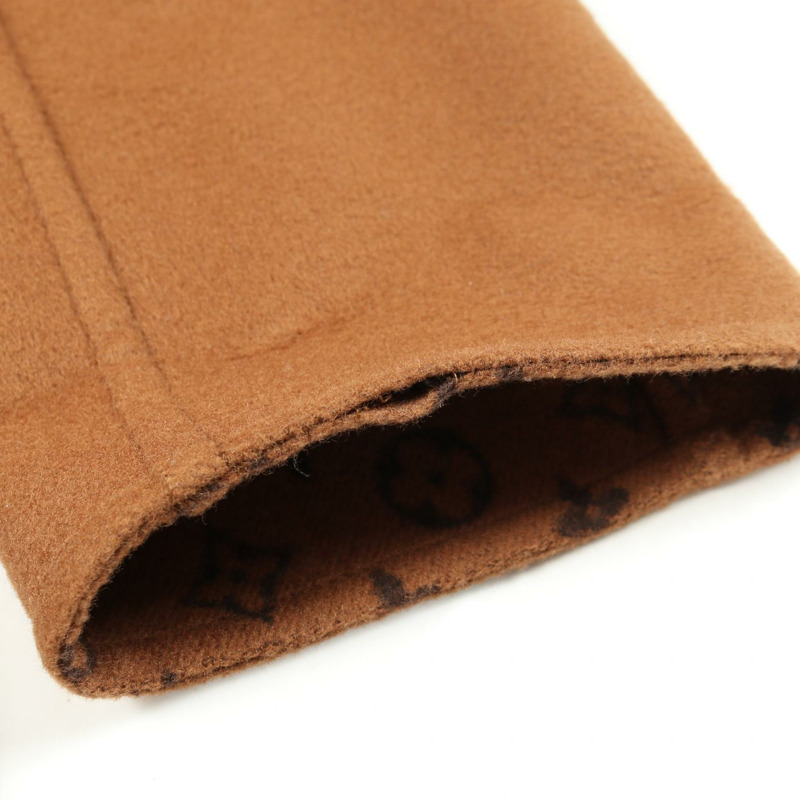 路易威登 Monogram 其他羊毛棕色二手女外套-5