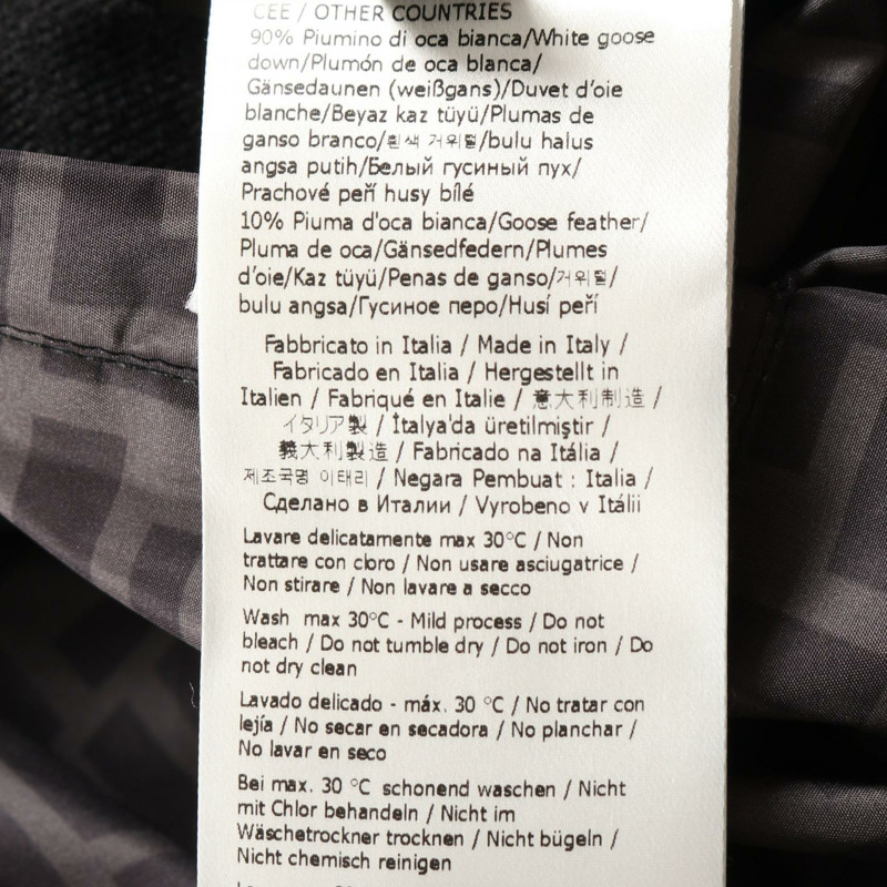 FENDI Zucca Pecan 羽絨雙面連帽外套，聚酯纖維，綠色，二手，男款-5