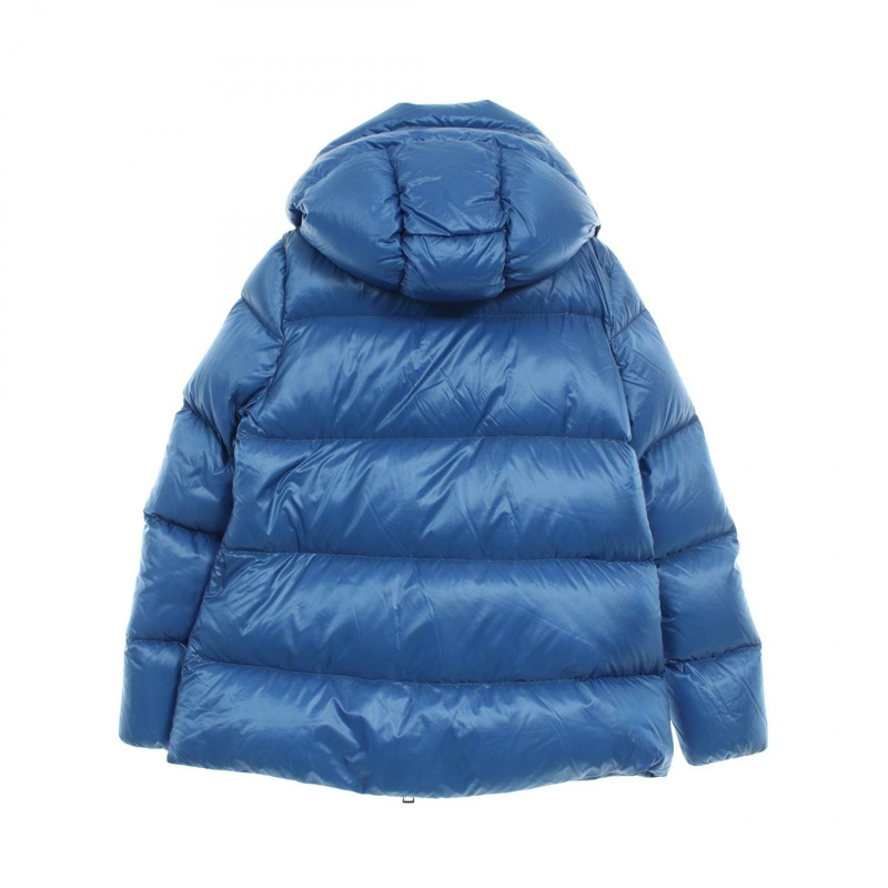 MONCLER SERIN 羽絨服，附帽拉鍊，尼龍材質，藍色，0號，二手女款-1