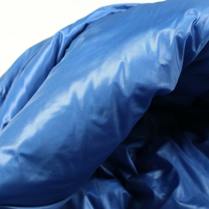 MONCLER SERIN 羽絨服，附帽拉鍊，尼龍材質，藍色，0號，二手女款-6