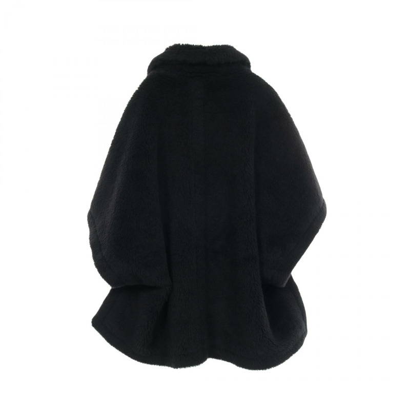 MAX MARA 泰迪熊披肩 羊毛絲羊駝毛 黑色 二手 女款-1