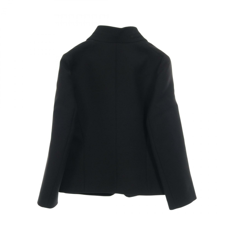 愛馬仕 Bascule 其他羊毛夾克 黑色 二手 女-1