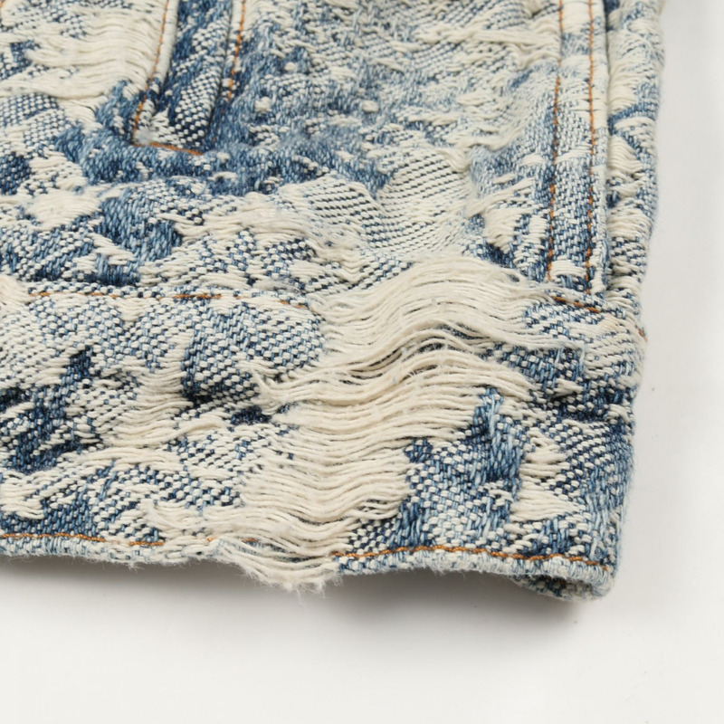 路易威登經典Monogram牛仔外套 #46 棉質 米色 藍色 二手 男款-8