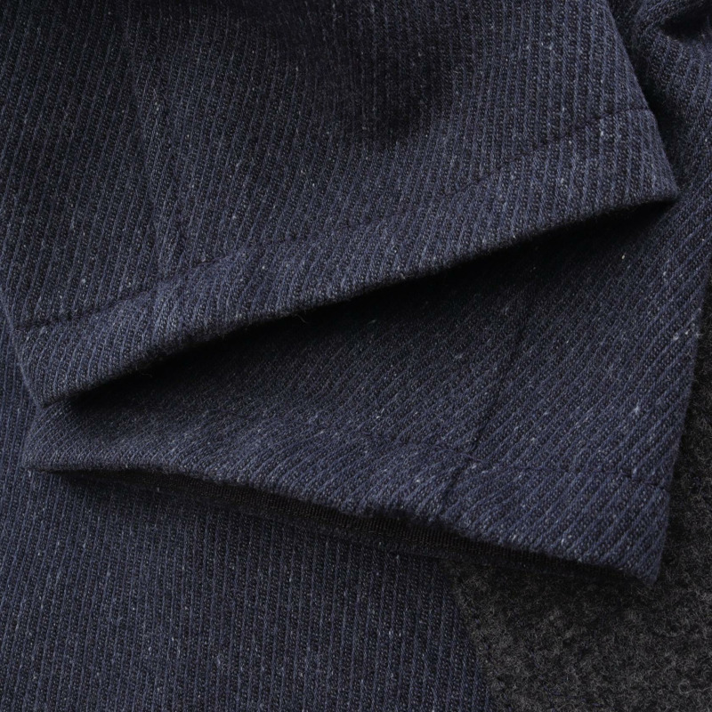 愛馬仕系列連結 其他外套 羊毛棉 海軍藍 二手 女士-6