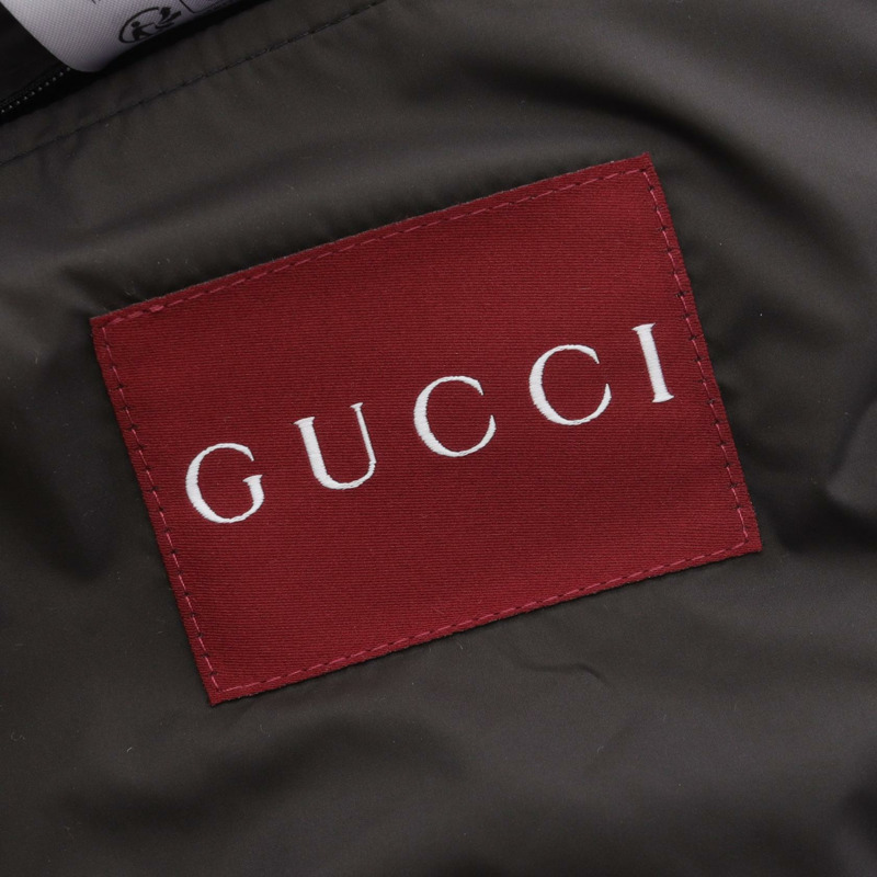 GUCCI GG尼龍羽絨外套 794823 黑色/米色 #44 二手男款-2