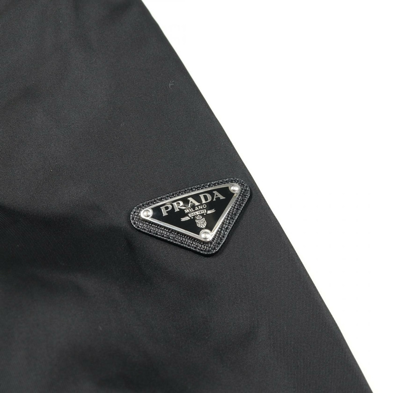 PRADA Re-Nylon 44號尼龍黑色男士短版外套（二手）-5