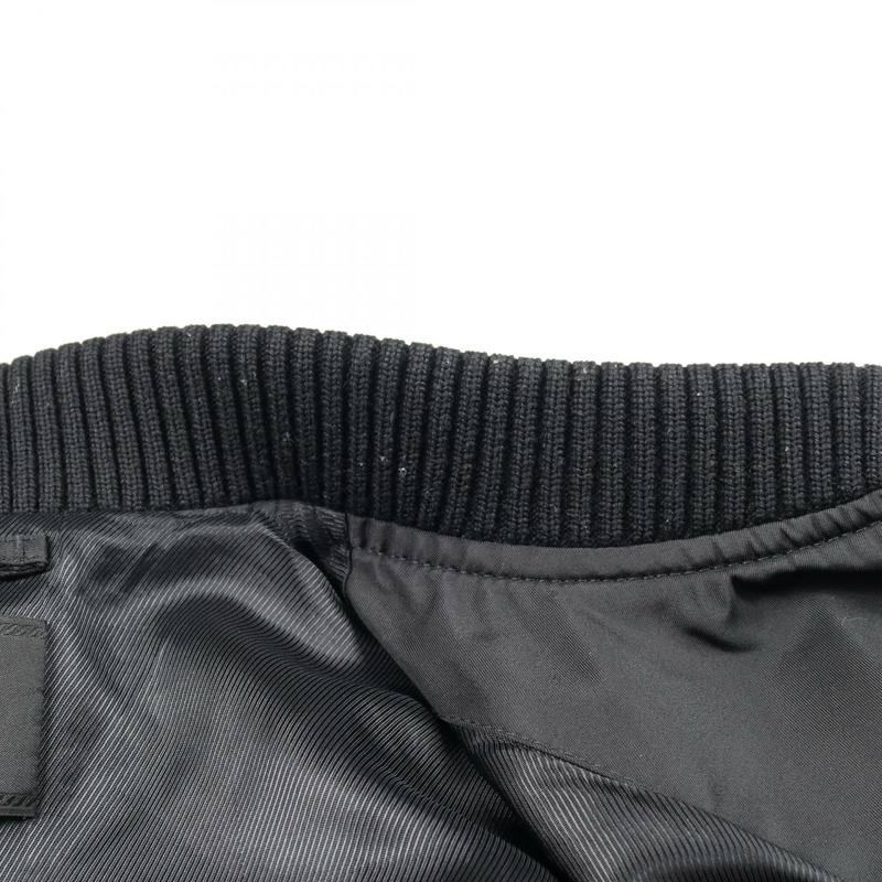 PRADA Re-Nylon 44號尼龍黑色男士短版外套（二手）-7