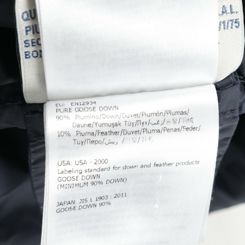 MONCLER AMELIE 羽絨衣 尼龍毛絨 海軍藍 黑色 二手 女款-4