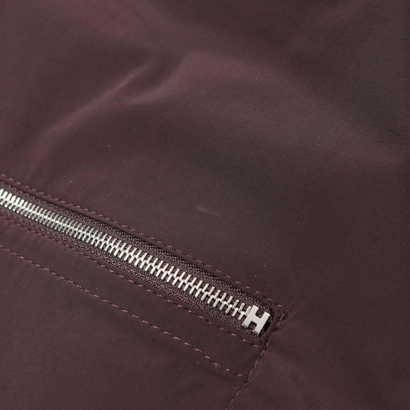 愛馬仕外套 #50 連帽衫 462960HL 尼龍波爾多黑二手男款-5