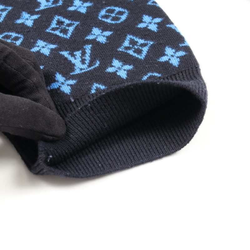 路易威登 Monogram 袖針織毛衣 #XL RM231Q R93 HON42W 羊毛黑色-6