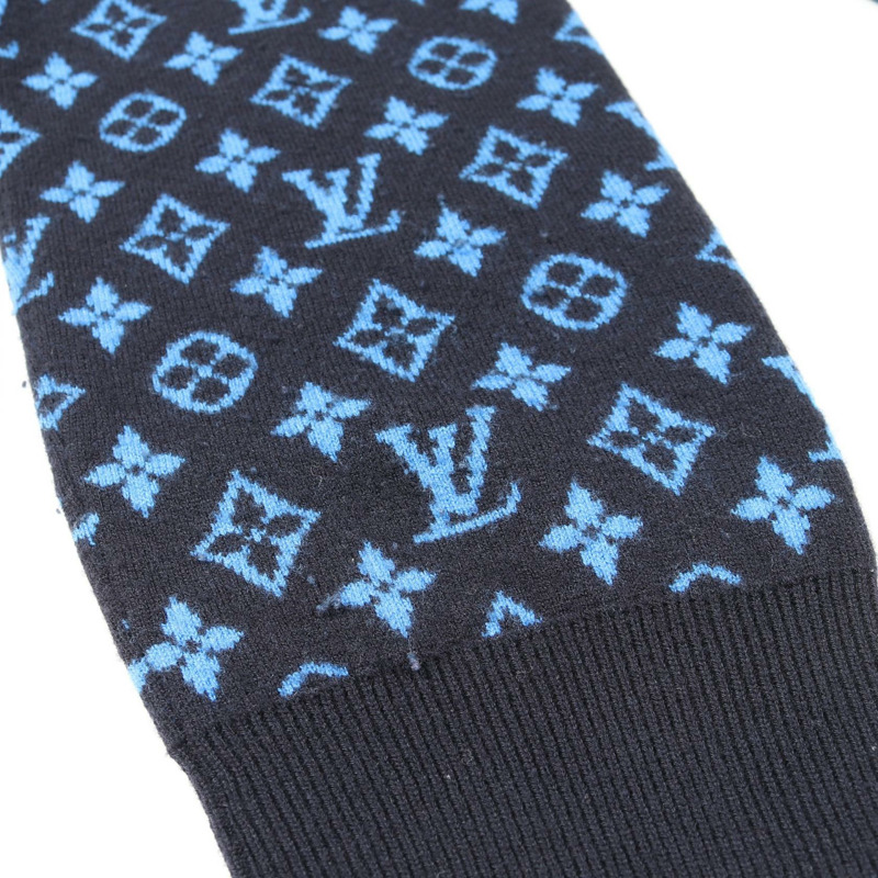 路易威登 Monogram 袖針織毛衣 #XL RM231Q R93 HON42W 羊毛黑色-7