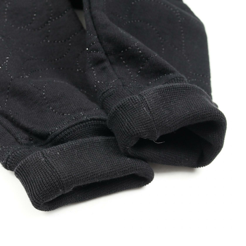 香奈兒 COCO 標誌山茶花圖案套頭衛衣 #38 純棉黑二手女款-6