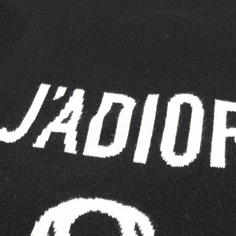 Christian Dior J'ADIOR 8 寬鬆針織衫 #40 羊絨黑色二手女款-6