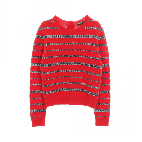 香奈兒針織衫 P64264K60201 羊絨紅黑二手女款 #36