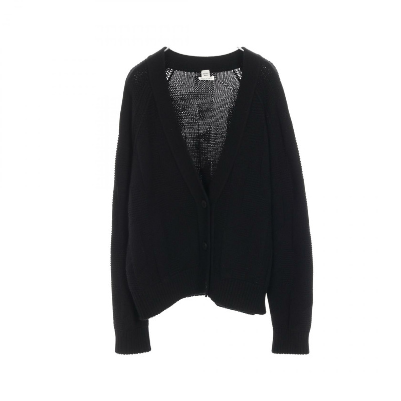 愛馬仕 (HERMES) 羊毛開襟羊毛衫 3H2701D4 黑色 二手 女款 #40-0