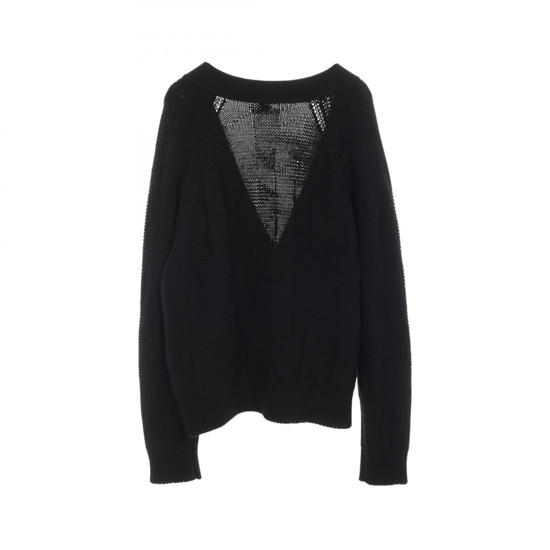 愛馬仕 (HERMES) 羊毛開襟羊毛衫 3H2701D4 黑色 二手 女款 #40-1