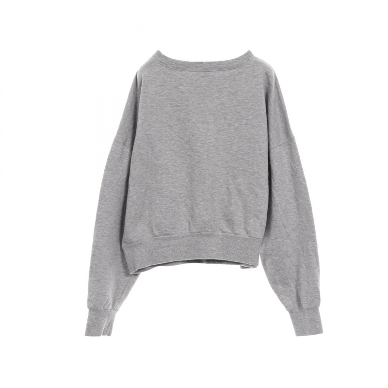 CELINE Triomphe Logo Sweat Pullover 棉羊絨灰色 #M 二手女款-1